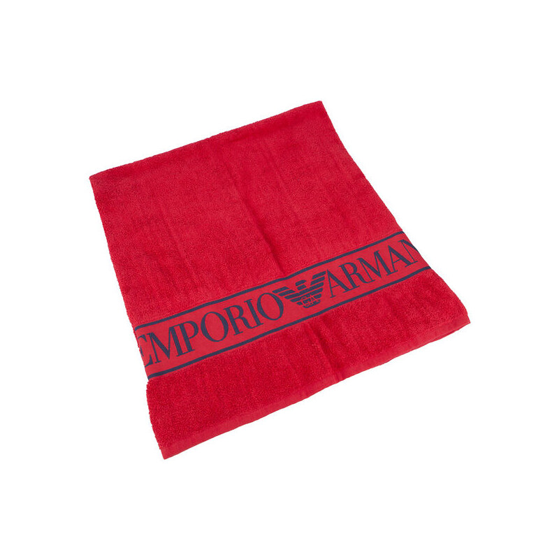 EMPORIO ARMANI Rotes Handtuch mit Logo