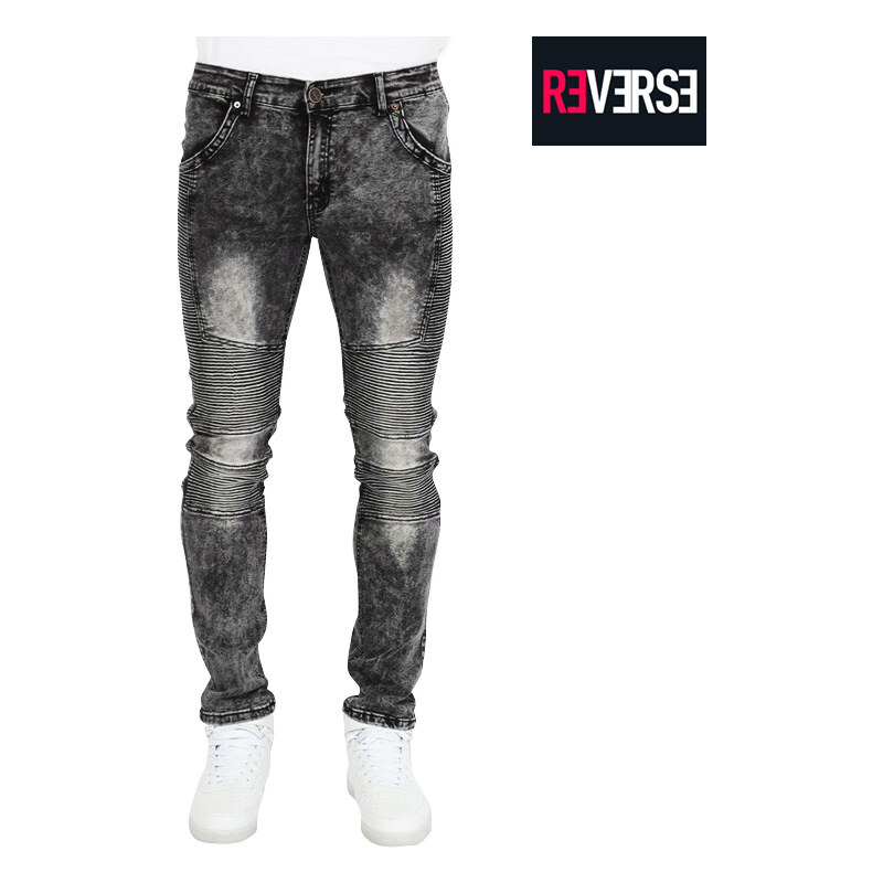 Re-Verse Skinny Fit-Jeans mit Acid-Waschung - 31