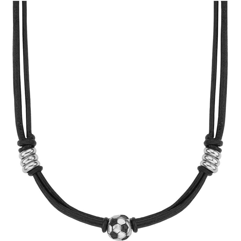 s.Oliver Kinder Leder-Halskette Fussball 2012512