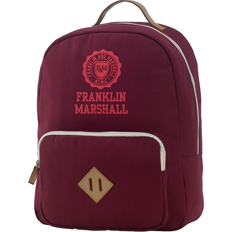 Franklin & Marshall, Rucksack mit gepolstertem Laptopfach, »Girls Backpack, bordeaux rot«