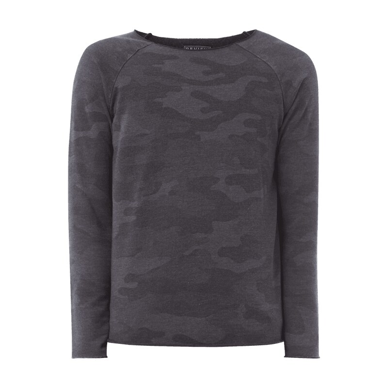 REVIEW Sweatshirt mit Camouflage-Muster
