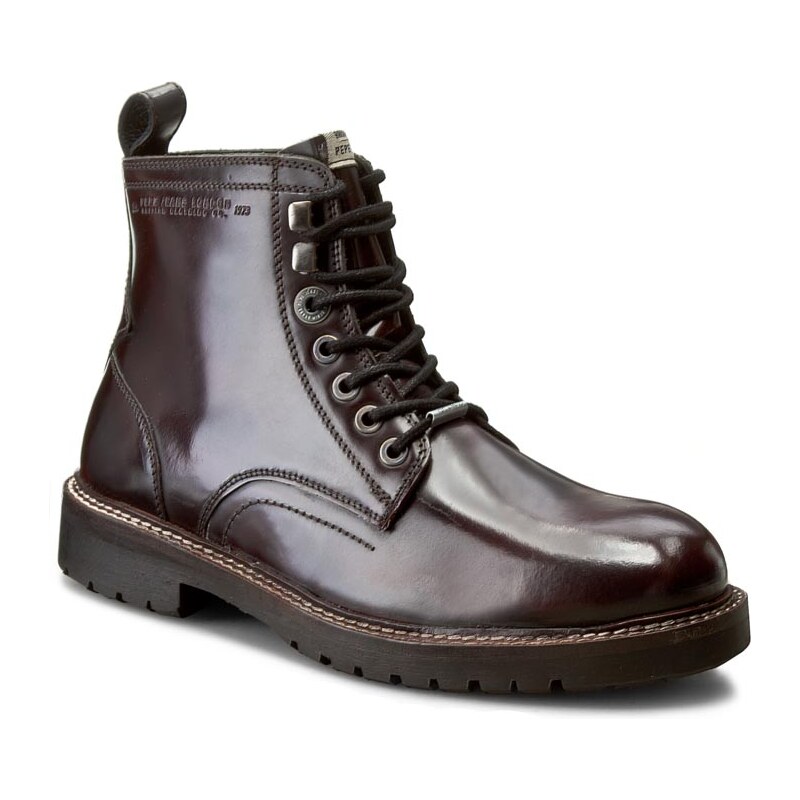 Trapperschuhe PEPE JEANS - Icon Cow Smooth PMS50108 298 Bordeaux 298