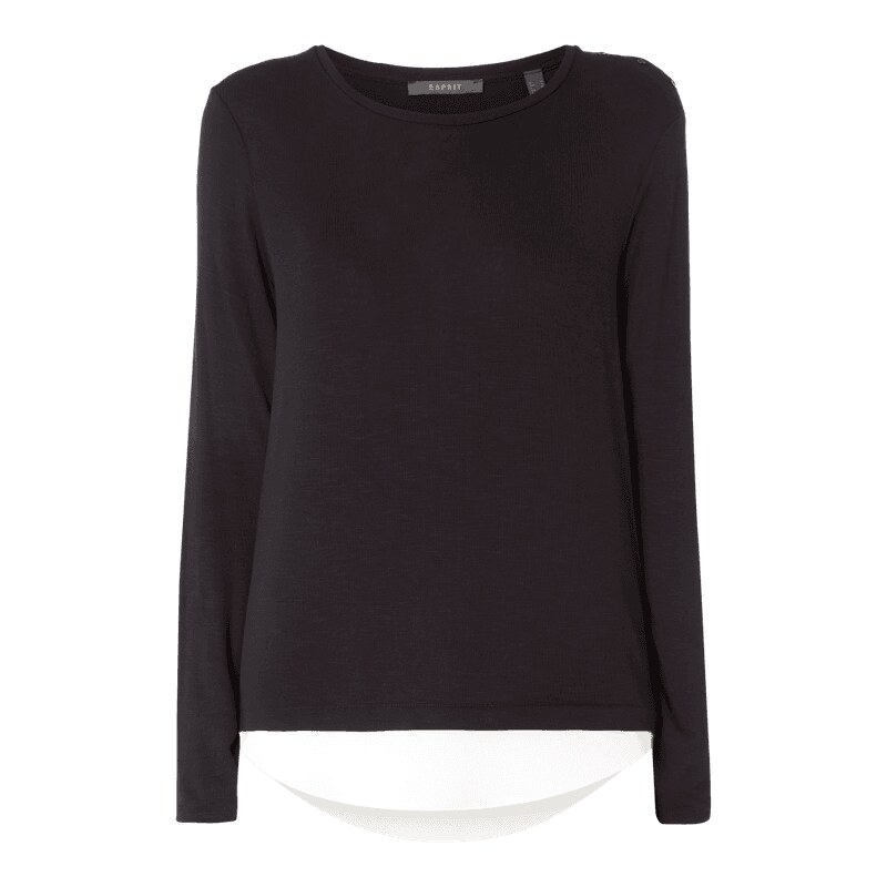 Esprit Collection Longsleeve im Double-Layer-Look