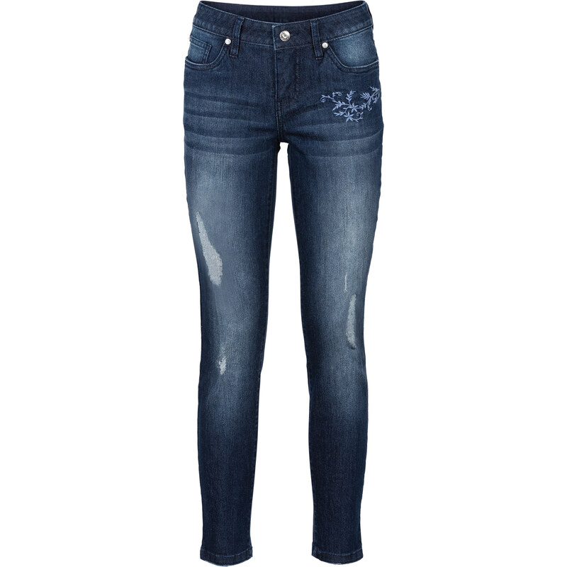 BODYFLIRT Jeans mit Stickerei in schwarz für Damen von bonprix