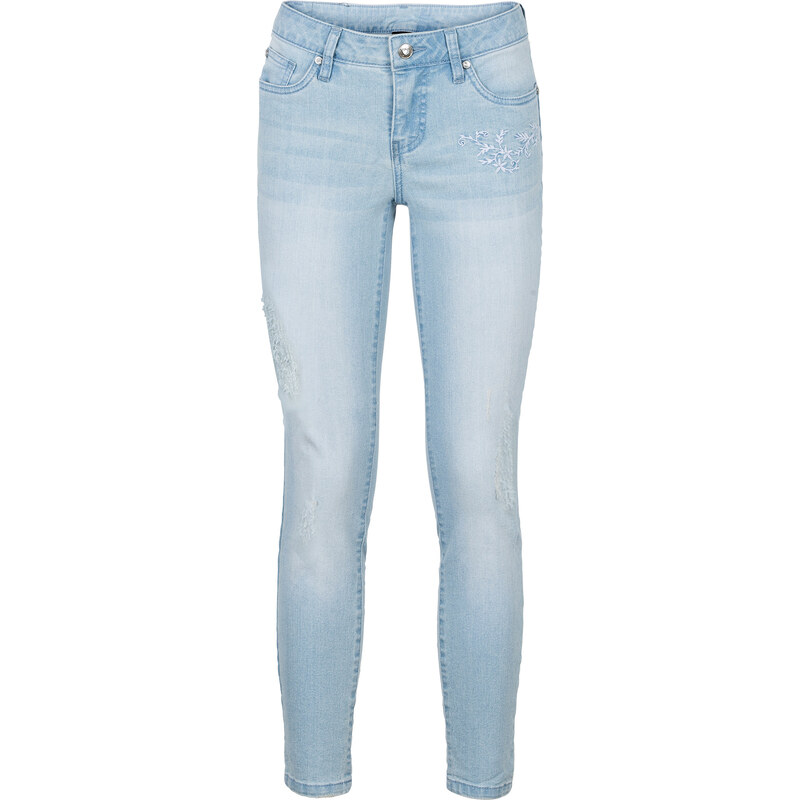 BODYFLIRT Jeans mit Stickerei in blau für Damen von bonprix