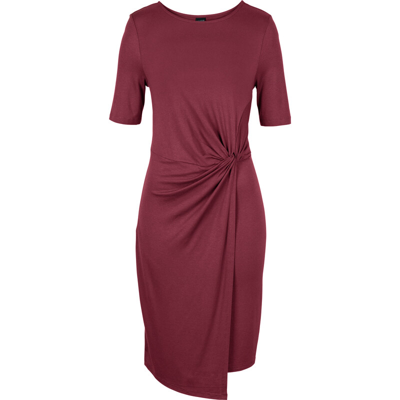 BODYFLIRT Kleid mit Knoten/Sommerkleid in rot von bonprix