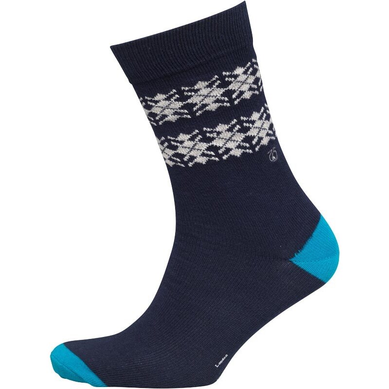 Peter Werth Herren Cannon Chunky Socken Blau