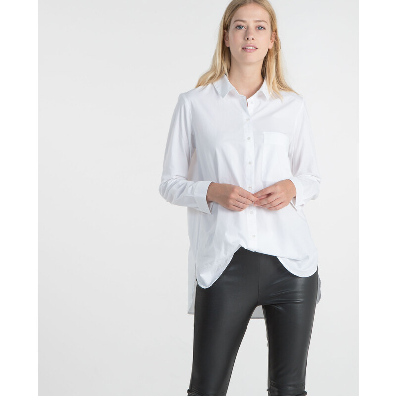Popeline-Hemd Weiß, Größe L -Pimkie- Mode für Damen