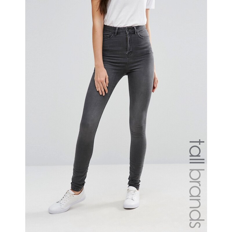 Waven Tall - Anika - Skinny-Jeans mit hohem Bund - Grau