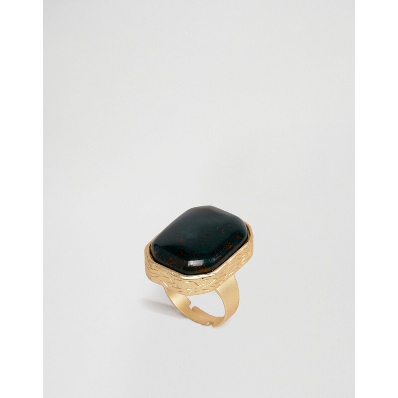 Nylon - Cocktail - Größenverstellbarer Ring - Gold