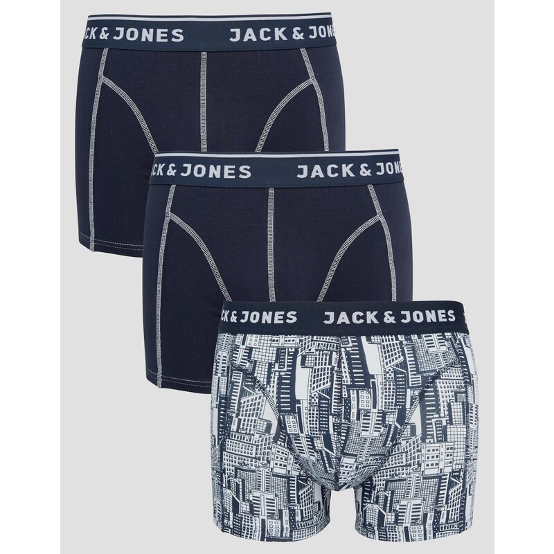 Jack & Jones - Unterhosen im 3er-Set - Marineblau