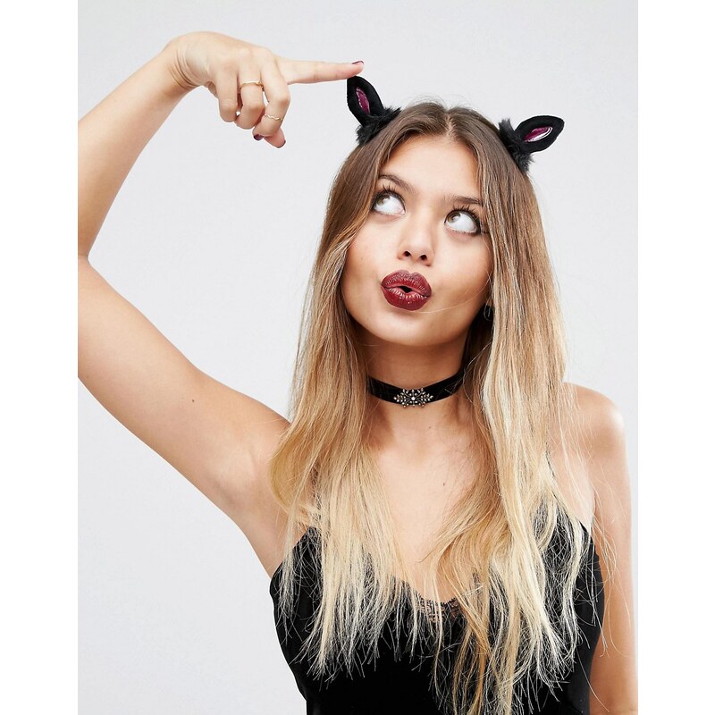 ASOS - Halloween-Haarklammern mit Katzenohrendesign - Mehrfarbig
