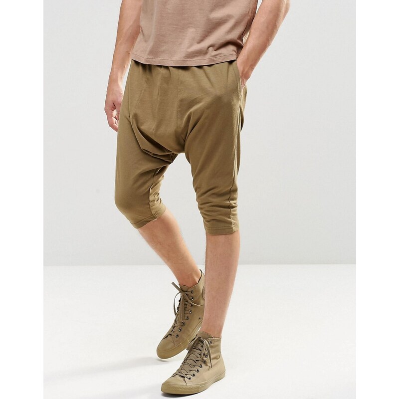 Sixth June - Legere Jersey-Shorts mit tiefem Schritt - Grün