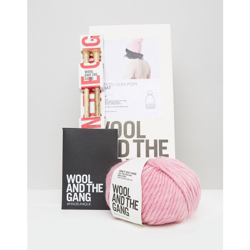 Wool and the Gang Wool & The Gang - DIY Zion Lion - Set für eine Bommelmütze - Rosa