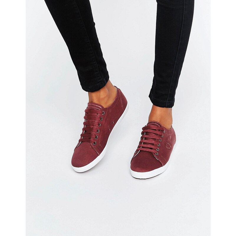 Fred Perry - Kingston - Twill-Sneaker - Rot