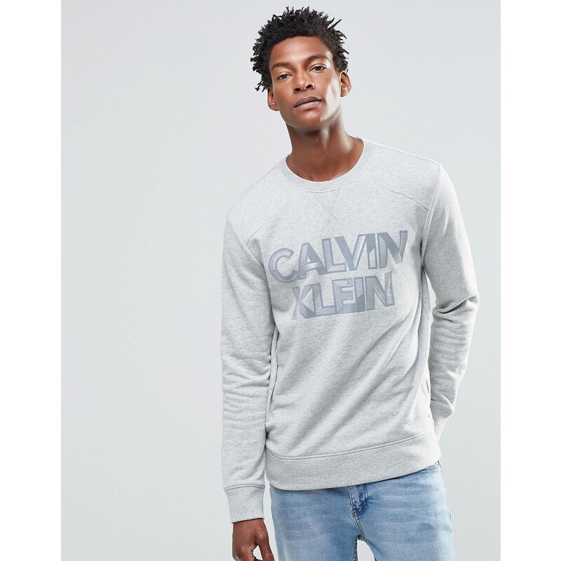 Calvin Klein Jeans - Pullover mit Logo - Marineblau