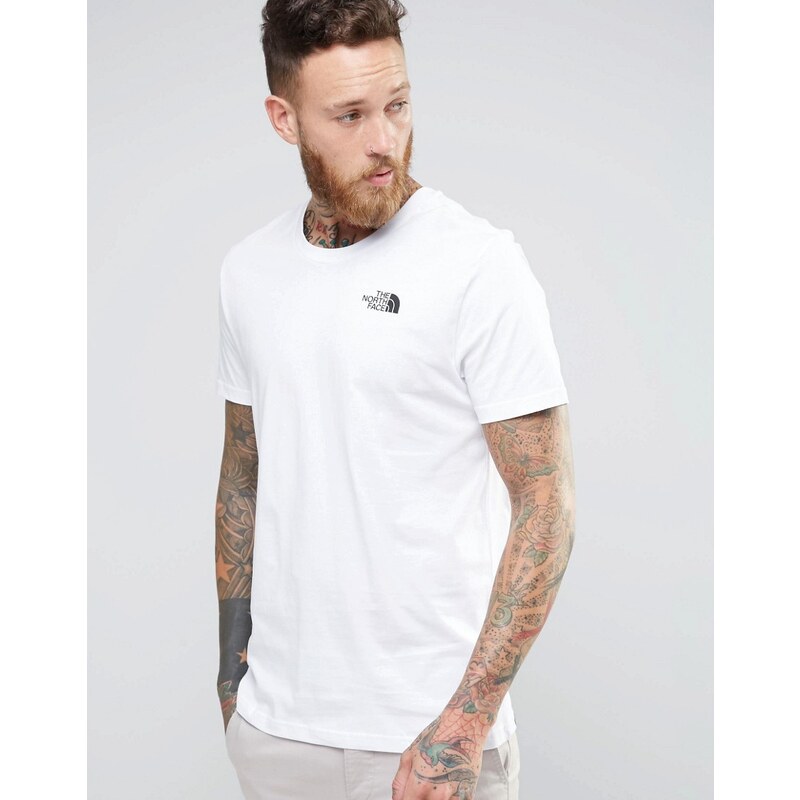 The North Face - Weißes T-Shirt mit Logo auf der Brust - Weiß