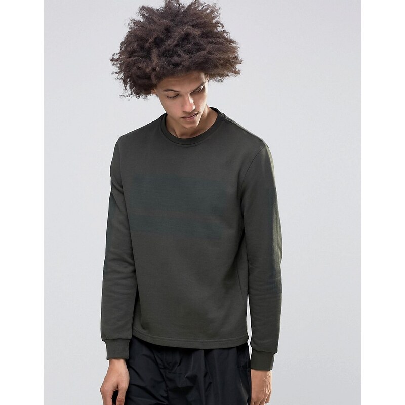 Systvm - Comb - Sweatshirt in Khaki - Grün