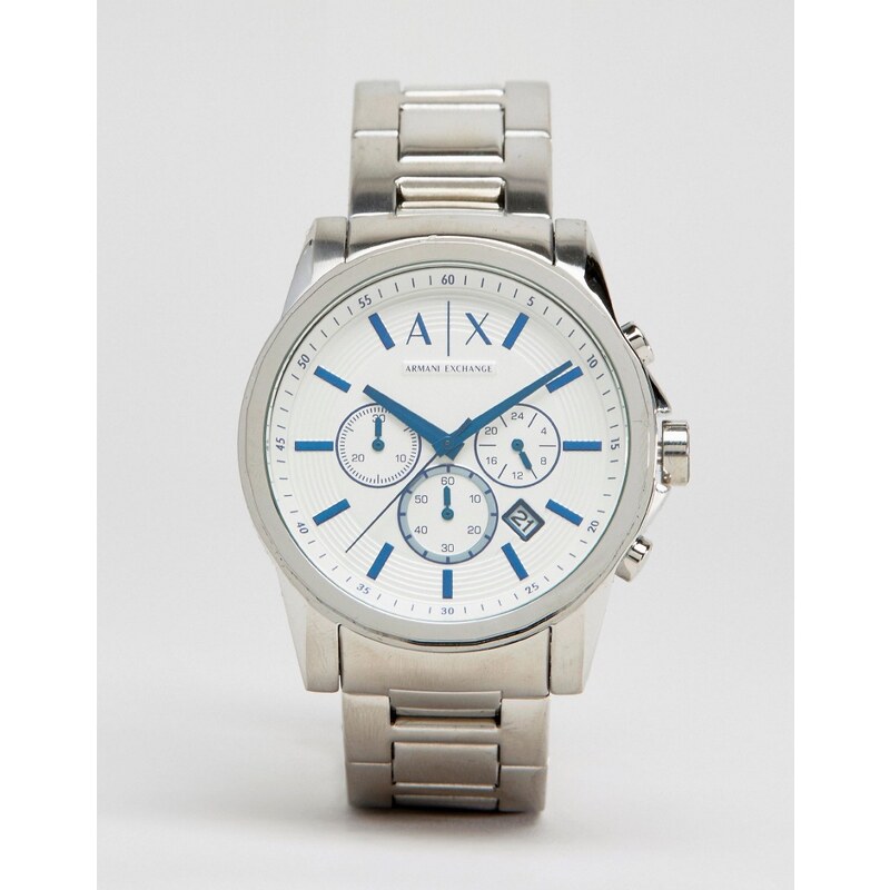 Armani Exchange - AX2510 - Silberne Chronograph-Armbanduhr aus Edelstahl - Silber