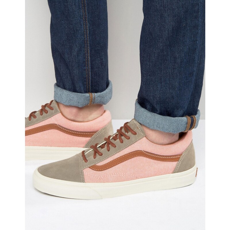 Vans - Old Skool - Sneaker aus rosafarbenem Wildleder, VA2XS6JW7 - Rosa