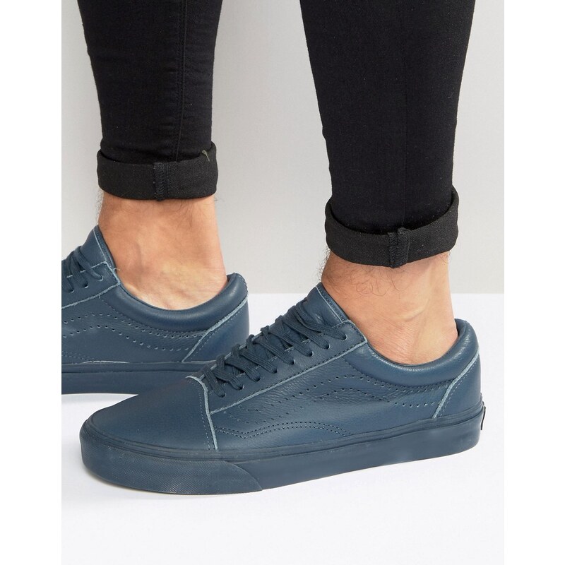 Vans - Old Skool Leather Perf - Blaue Sneaker, VA2XS6JX7 - Blau