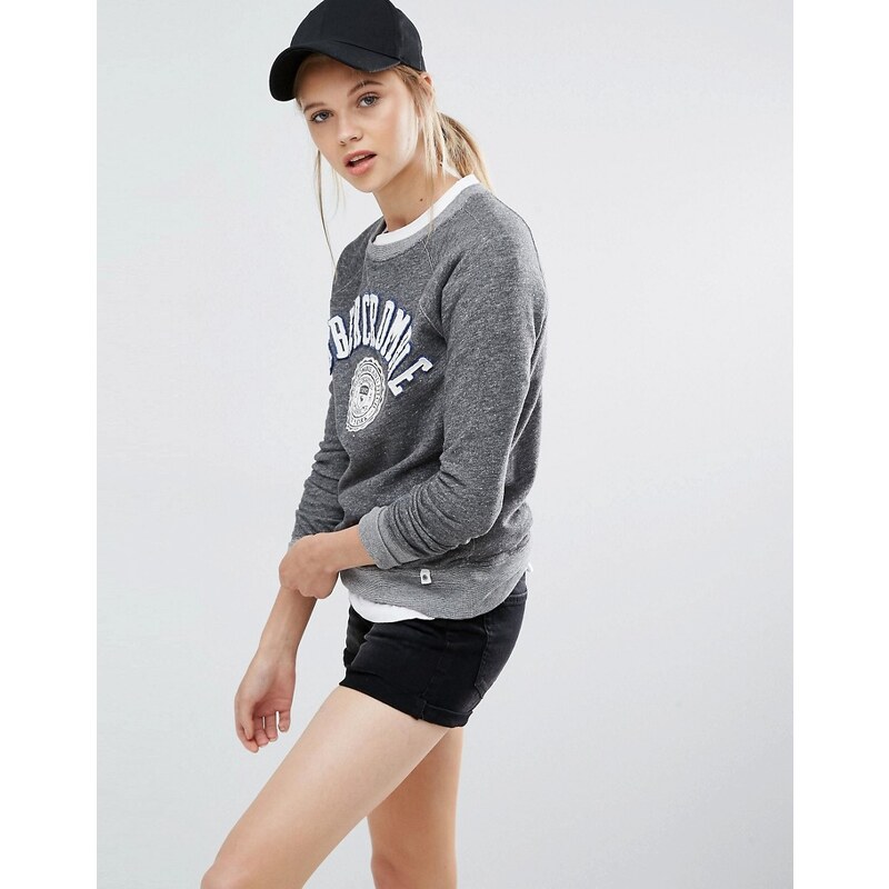 Abercrombie & Fitch - Sweatshirt mit Logo - Grau
