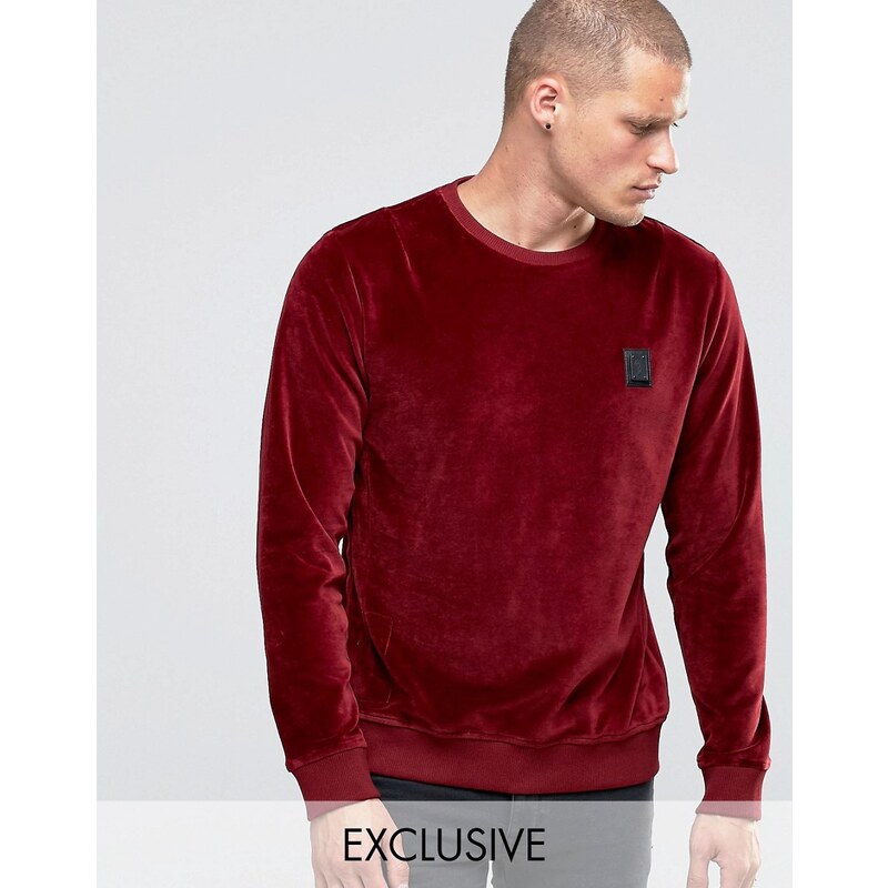 Religion - Sweatshirt aus Velours - Rot