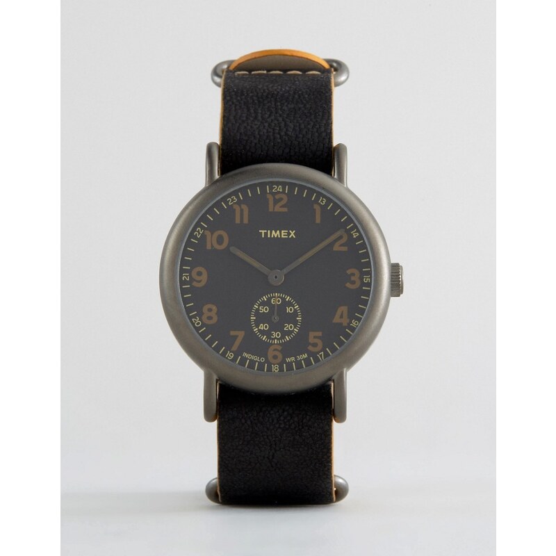Timex - Weekender - Oversized-Chronograph in Schwarz - Schwarz