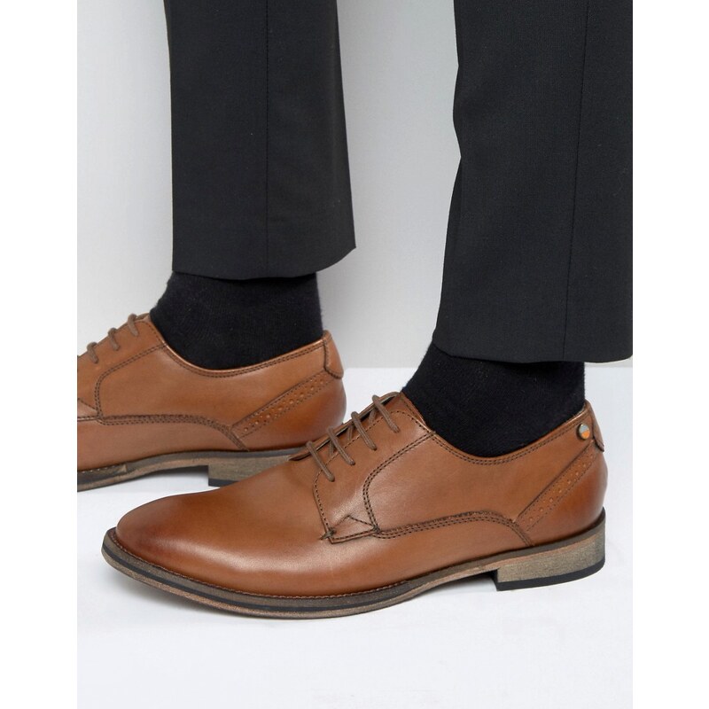 Frank Wright - Merton - Oxford-Schuhe aus hellbraunem Leder - Bronze