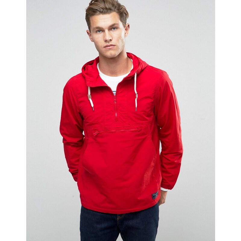 Abercrombie & Fitch - Roter Schlupf-Anorak - Rot