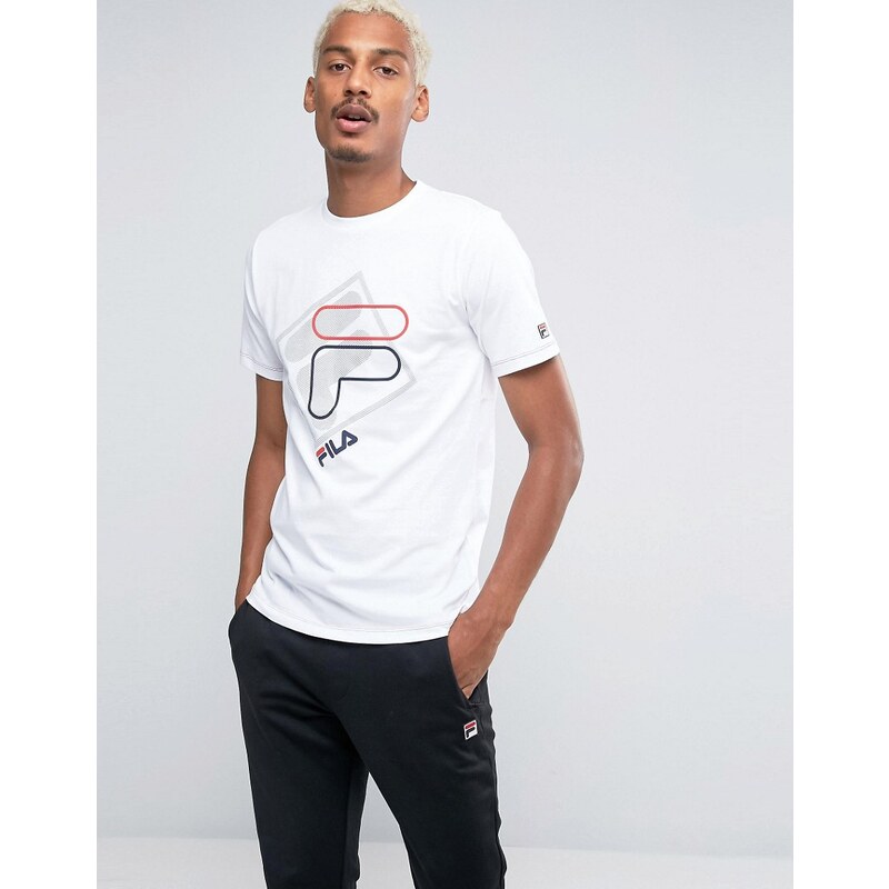 Fila - T-Shirt mit Rundhalsausschnitt - Weiß