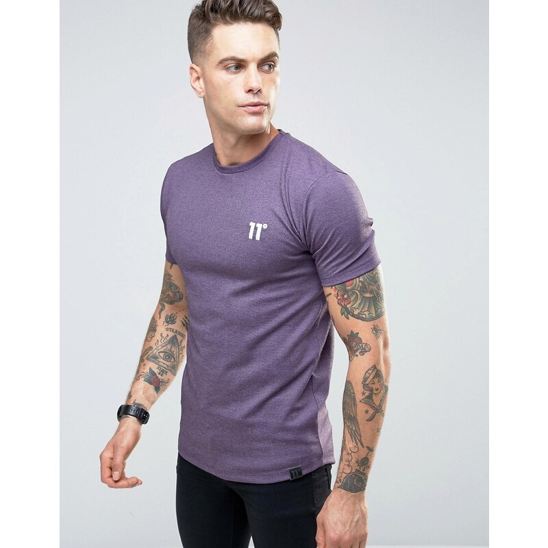 11 Degrees - Gesprenkeltes T-Shirt - Violett