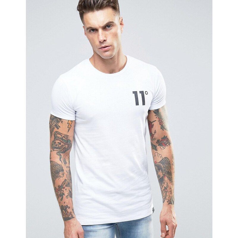 11 Degrees - Logo-T-Shirt - Weiß