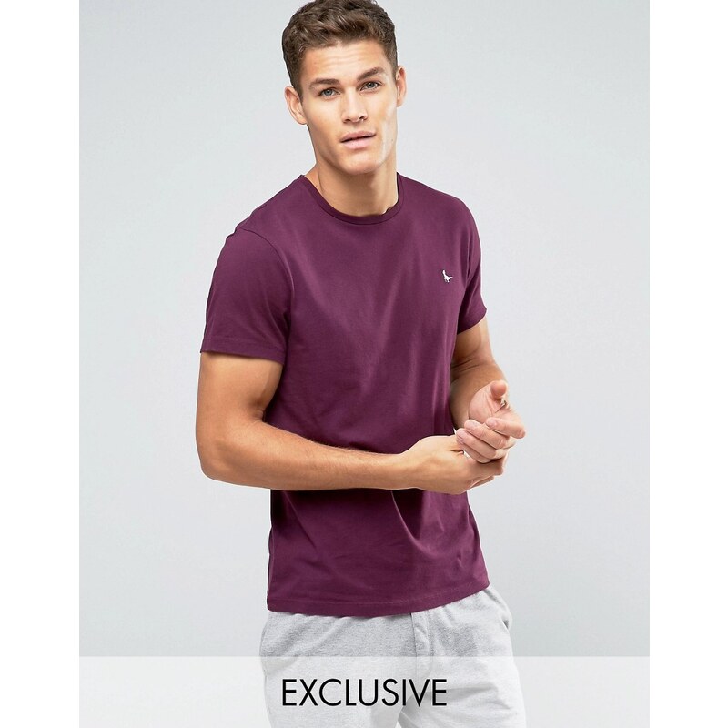 Jack Wills - Sandleford - T-Shirt in regulärer Passform, in Violett - Violett