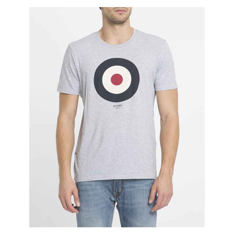 BEN SHERMAN Graumeliertes T-Shirt Target