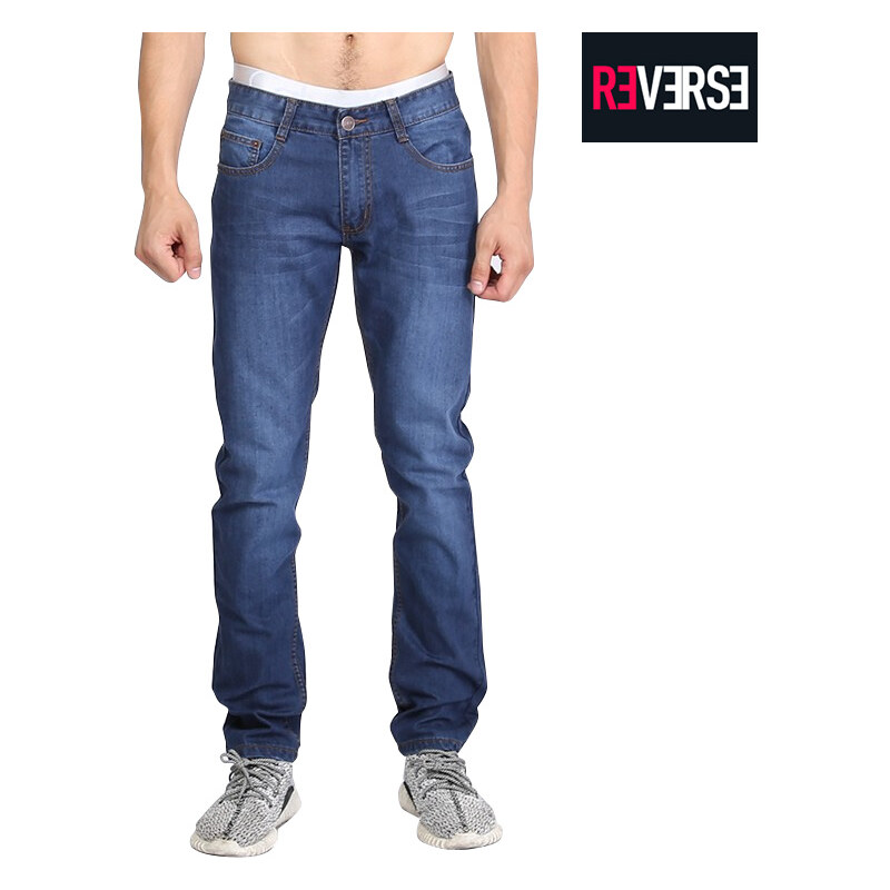 Re-Verse Regular Fit-Jeans mit leichter Stone-Waschung - 34