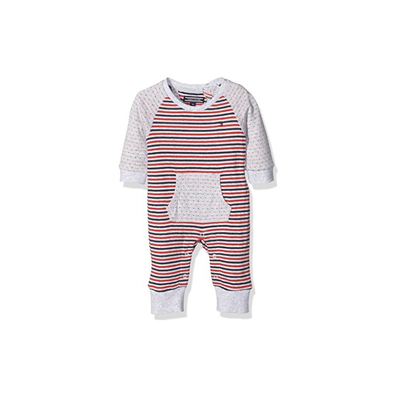 Tommy Hilfiger Unisex Baby Strampler Double Stripe Coverall L/s