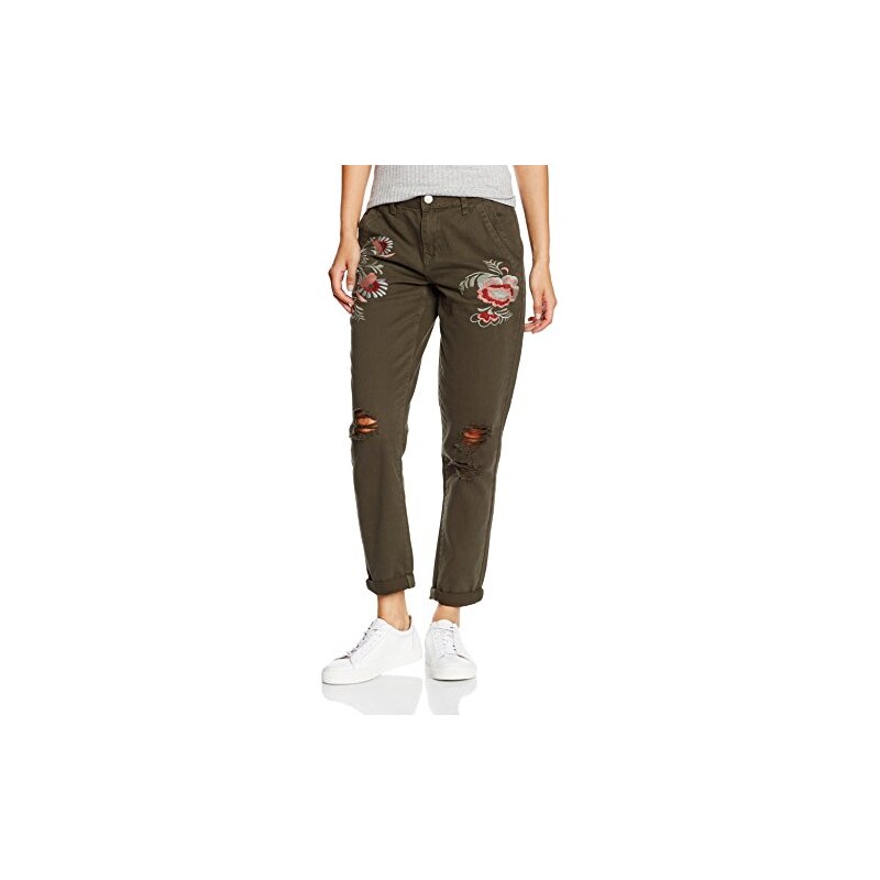 New Look Damen Hose Embroidered