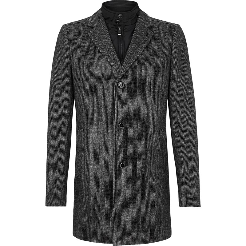 S.Oliver BLACK LABEL Modern Fit Mantel aus Woll Mix