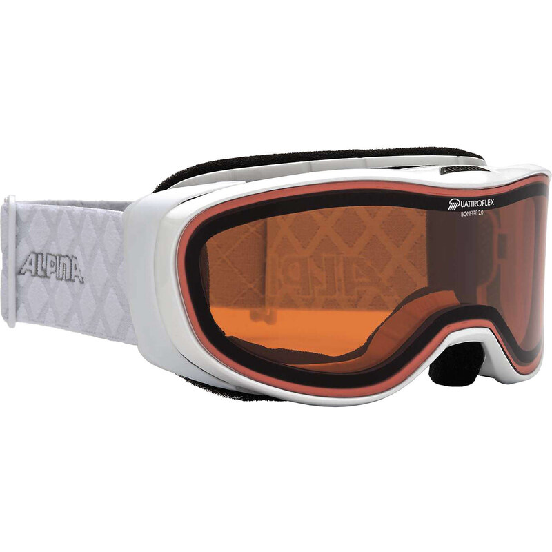 Alpina: Ski- und Snowboardbrille Bonfire 2.0 QH, weiss