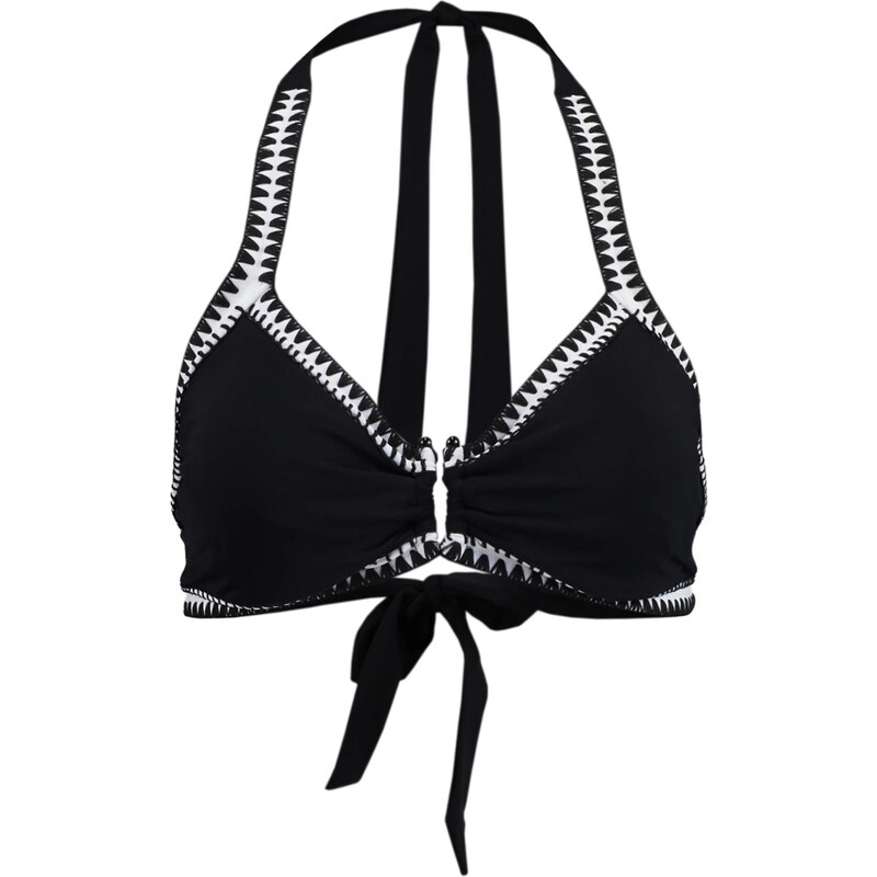 Seafolly: Damen Bikini Oberteil Summer Vibe D/DD Cup U Halter, schwarz, verfügbar in Größe 38