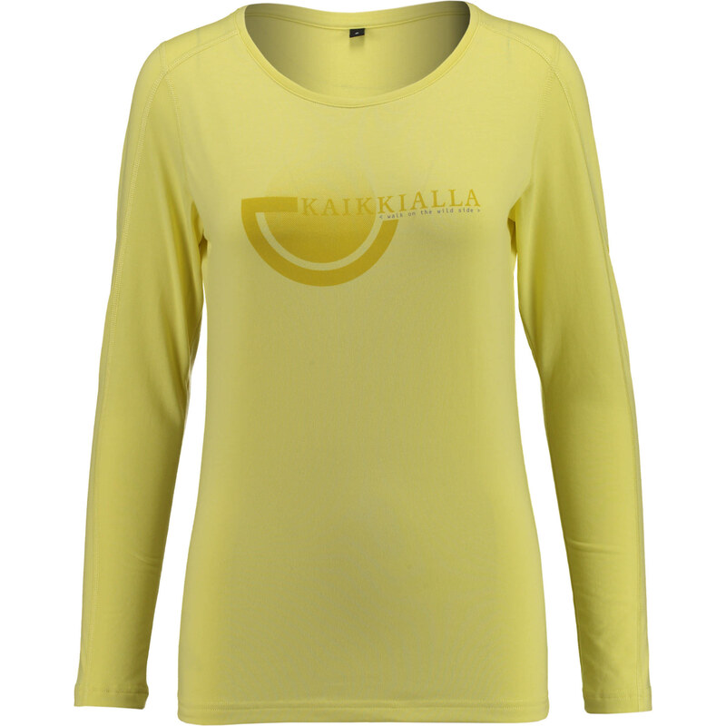 KAIKKIALLA: Damen Outdoor-Funktionsshirt / Langarmshirt Maila Shirt 1/1, gelb, verfügbar in Größe XL