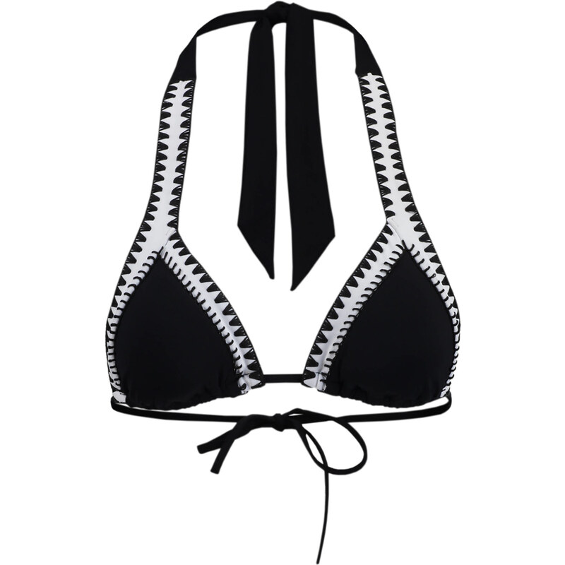 Seafolly: Damen Bikini Oberteil Summer Vibe Slide Tri, schwarz, verfügbar in Größe 36