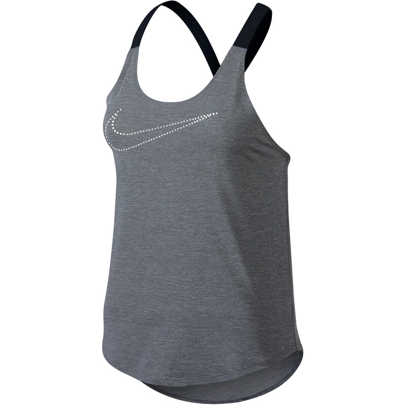 Nike Damen Trainingsshirt / Tanktop Elastika Keyhole Veneer, grau, verfügbar in Größe M