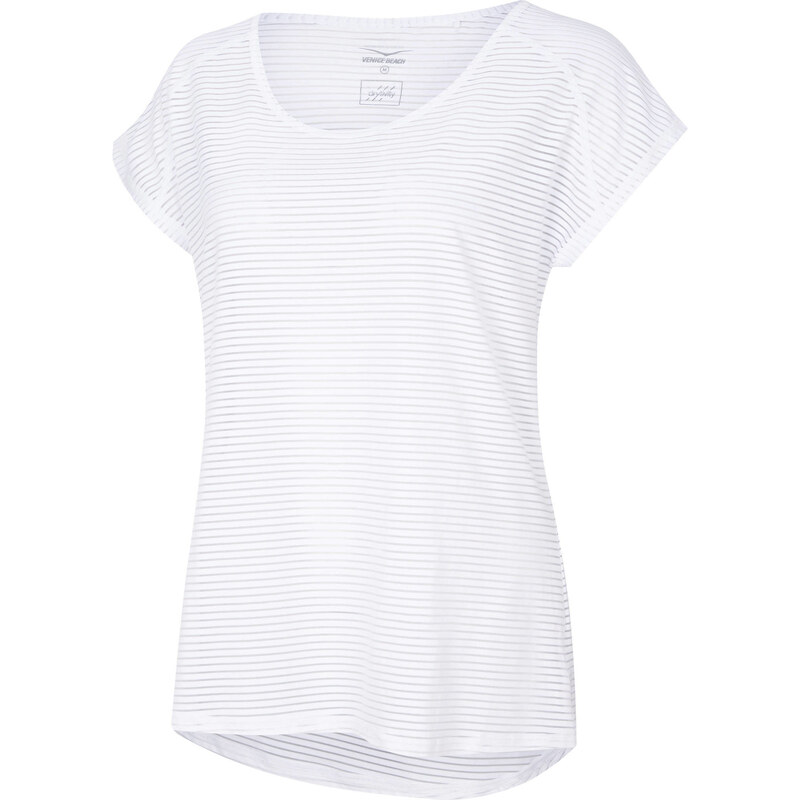 Venice Beach: Damen Trainingsshirt Damaris Loose Fit Top, weiss, verfügbar in Größe S