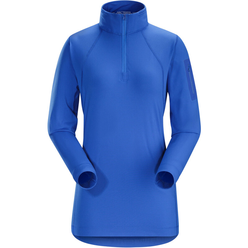Arcteryx: Damen Funktionsshirt / Outdoor-Rolli Rho LT Zip Neck, blau, verfügbar in Größe L