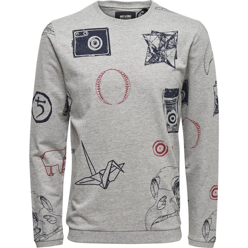 Only & Sons Bedrucktes Sweatshirt