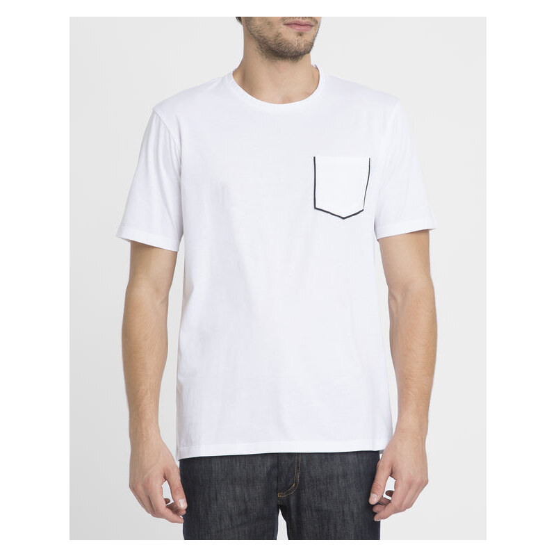 THE KOOPLES SPORT Weißes T-Shirt mit Brusttaschen