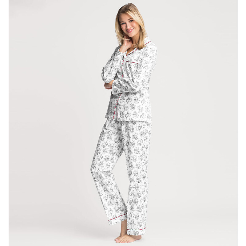 C&A Pyjama in weiß / Schwarz