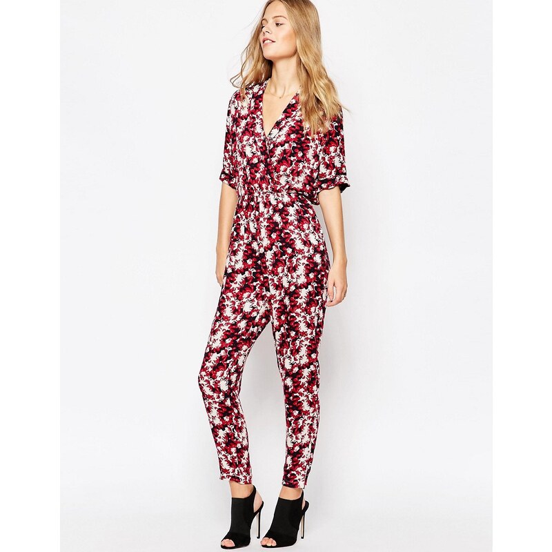 Pepe Jeans - Overall mit abstraktem Print - Rot